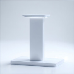 Versatile Product Display: Empty Podium and Stand