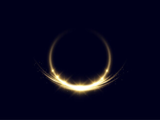 
Glowing spiral. Abstract circle lines effect. Rotating shiny rings. Glowing circular lines. Glowing ring trail.Vector.