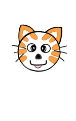 Orange cat cartoon