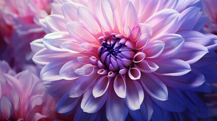 A close up of a purple and pink flower
