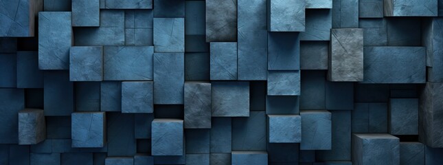dark gray concrete wall in dark background, in the style of cubist geometric shapes
