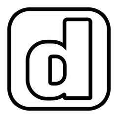 letter d icon