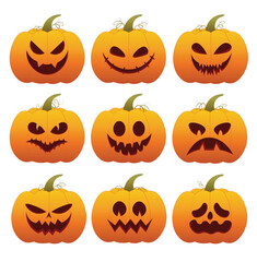 halloween pumpkin set
