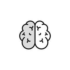 Obraz premium Human Brain icon design with white background stock illustration