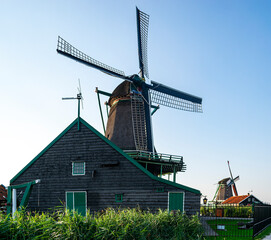 Moinhos de Vento em Zaanse Schans, Holanda, Países Baixos