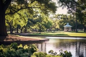 Fototapeta premium City Park - Urban Oasis - AI Generated