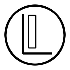 letter l icon