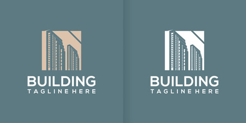 Collection of high rise building logos in dubai, luxury and modern buildings © septi