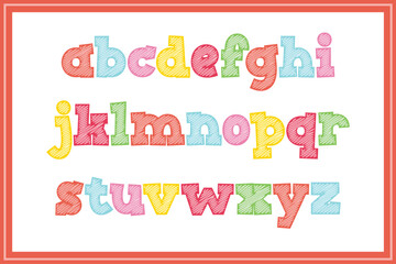 Versatile Collection of Scribble Creations Alphabet Letters for Various Uses