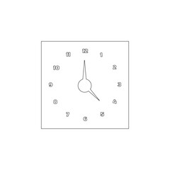 realistic circle shaped analog clock