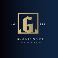 G Vintage letter logo