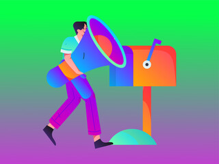 Business People Flat Vector Concept Operation Hand Drawn Illustration
