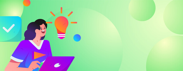 Business People Flat Vector Concept Operation Hand Drawn Illustration
