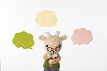 動物のあみぐるみ　吹き出し