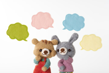 動物のあみぐるみ　吹き出し