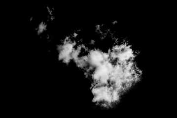 Chmura biała, tło, rozmazane, dym © markstudio2008
