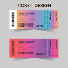 Vector event party ticket template