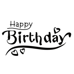 Happy birthday golden lettering