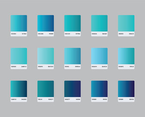 vector illustration of color Palette