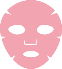 Facial sheet mask icon