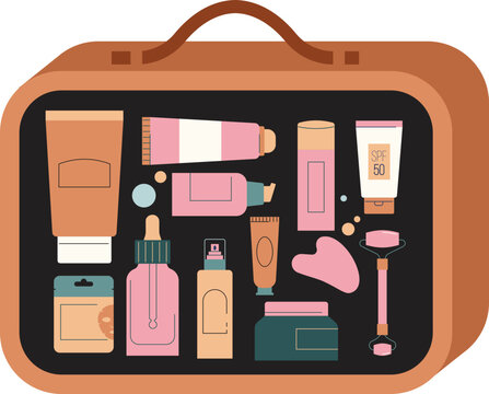 travel makeup and skin care pouch