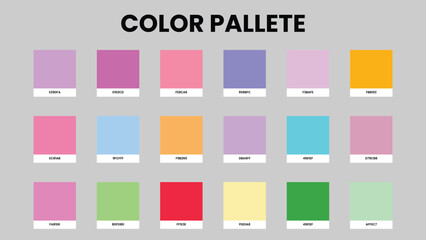vector illustration of color Palette