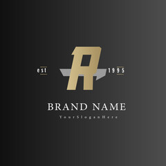 Luxury R letter logo