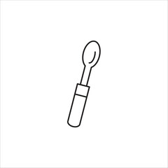 spoon vector line icon template