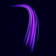 Modern multicolored lines for background.Cover,advertising.Dynamic motion light trails.Technology design.Vector