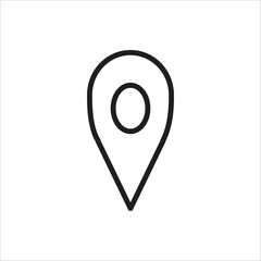 locator vector icon line template