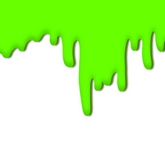 Light green colorful dripping splatter, Color splash or Dropping Background.background with drops