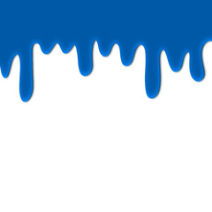 Blue colorful dripping splatter, Color splash or Dropping Background.abstract blue background with drops