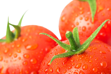 Close-up photo of tomatoes with water drops - 644070469