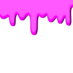 Pink colorful dripping splatter, Color splash or Dropping Background.abstract background with drops