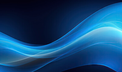 Abstract blue wave wallpaper. Created with generative AI tools