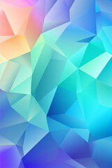 Abstract colorful polygonal background with gradient polygons