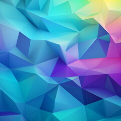 Fototapeta premium Abstrakter bunter polygonaler Hintergrund mit Farbverlauf Polygons