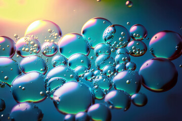 abstract background with water bubbles