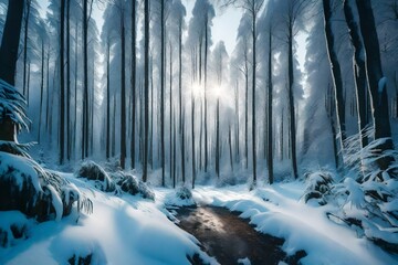 winter forest in the forest
