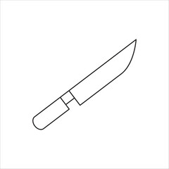 knife vector icon line template