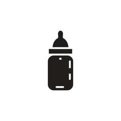 milk bottle vector icon line template