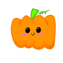 funny orange pumpkin