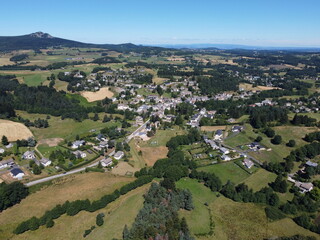Fototapeta na wymiar Le Mazet-Saint-Voy, Haute-Loire, Auvergne Rhône Alpes, Massif Central, France, Europe