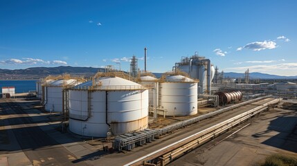 Petrochemical Majesty: Chemical Storage Tanks