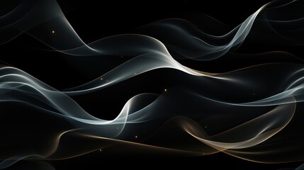Winter Abstract Art with Smooth Lines and Sparkling Textures