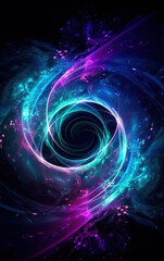 Obraz premium Spiral Colorful Abstract Background,created with generative ai tecnology.