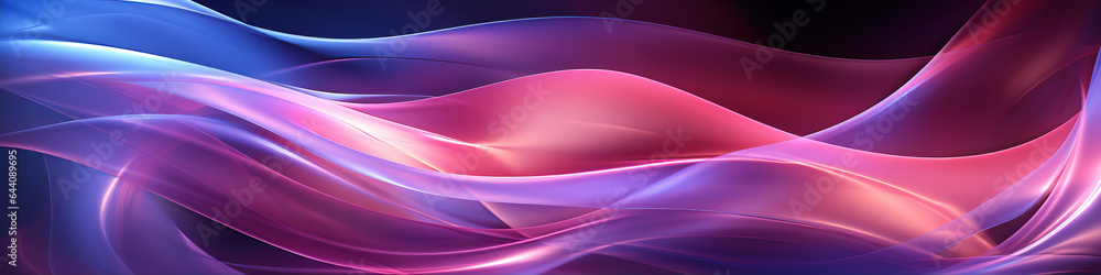 Poster curved colorful abstract background,created with generative ai tecnology.