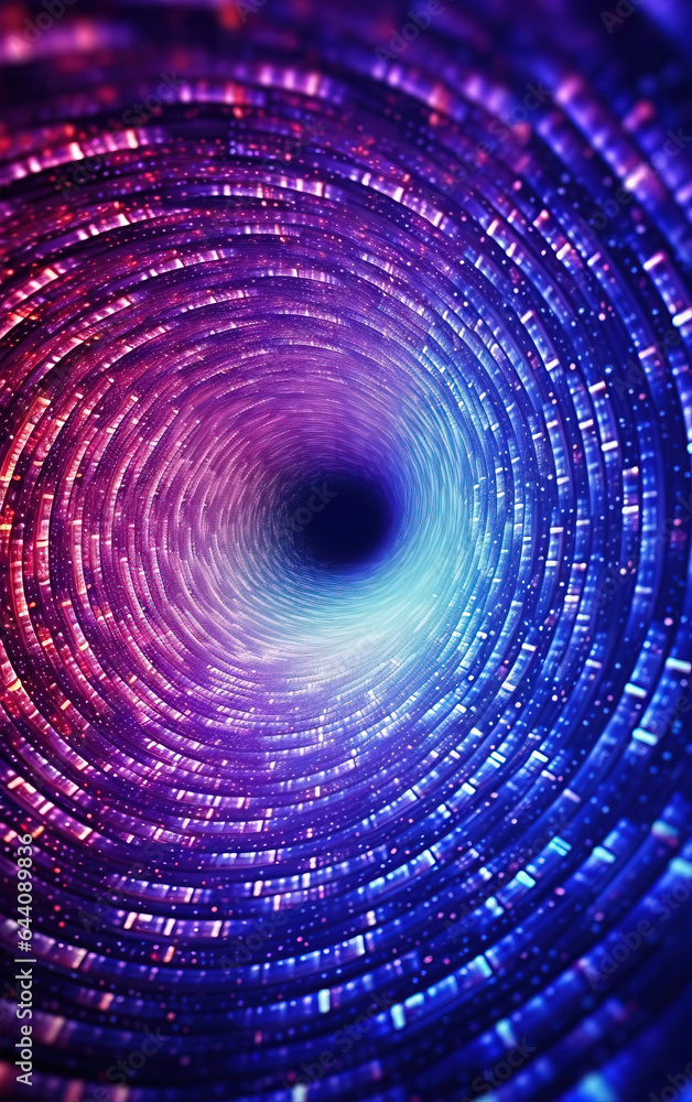 Aufkleber spiral colorful abstract background,created with generative ai tecnology.