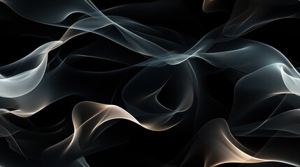 Obraz premium Winter Abstract Art with Smooth Lines and Sparkling Textures