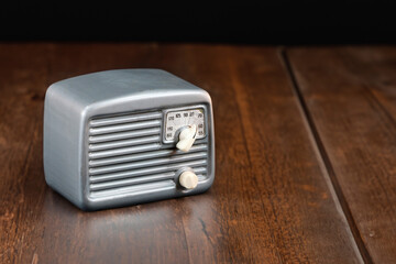 Authentic little tube radio from the 1950s